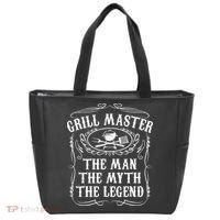 Grill Master The Man The Myth Legend Funny BBQ Smoker Gift Tote Bag thumb 0