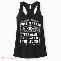 Grill Master The Man The Myth Legend Funny BBQ Smoker Women's Tank Top thumb 0
