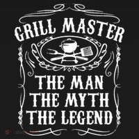Grill Master The Man The Myth Legend Funny BBQ Smoker Visor thumb 3