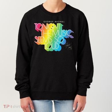 George Michael Tonight The Music Retro Rainbow Women's Sweatshirt