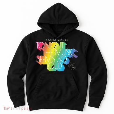 George Michael Tonight The Music Retro Rainbow Hoodie