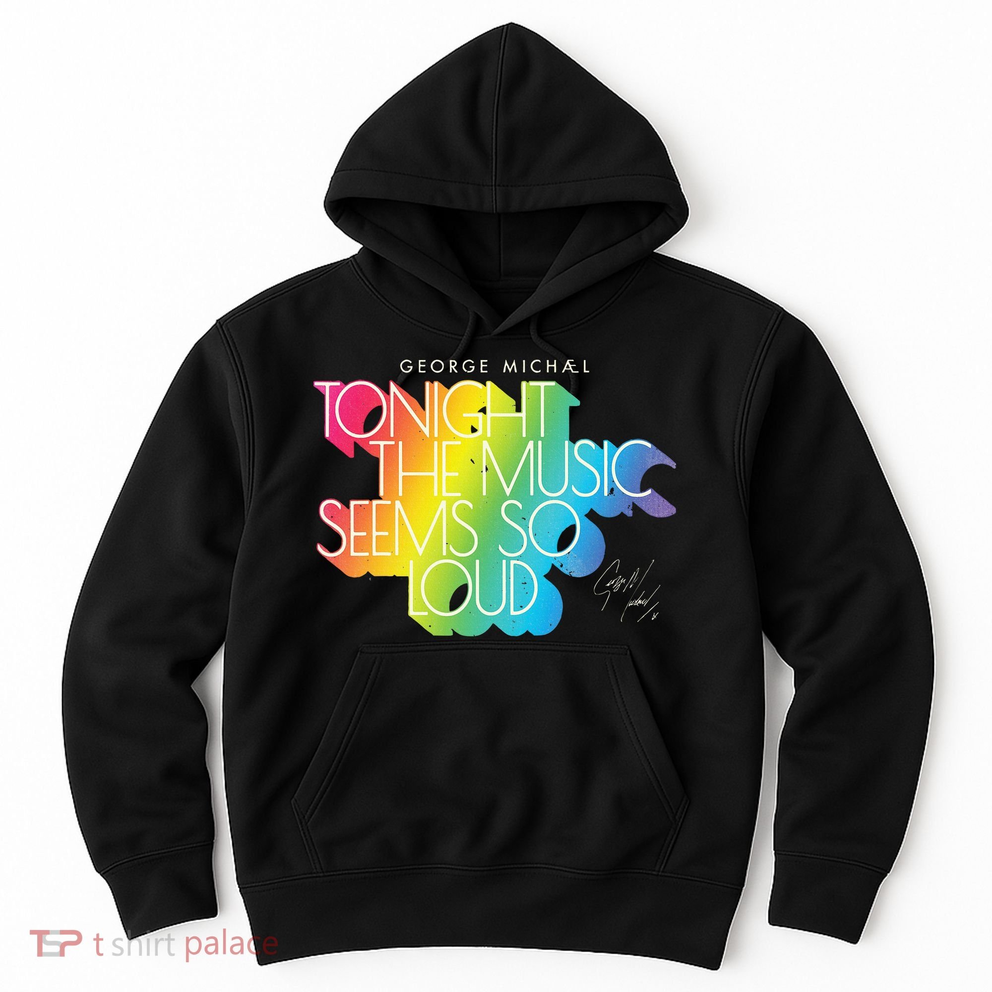 George Michael Tonight The Music Retro Rainbow Hoodie