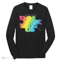 George Michael Tonight The Music Retro Rainbow Long Sleeve Shirt thumb 0