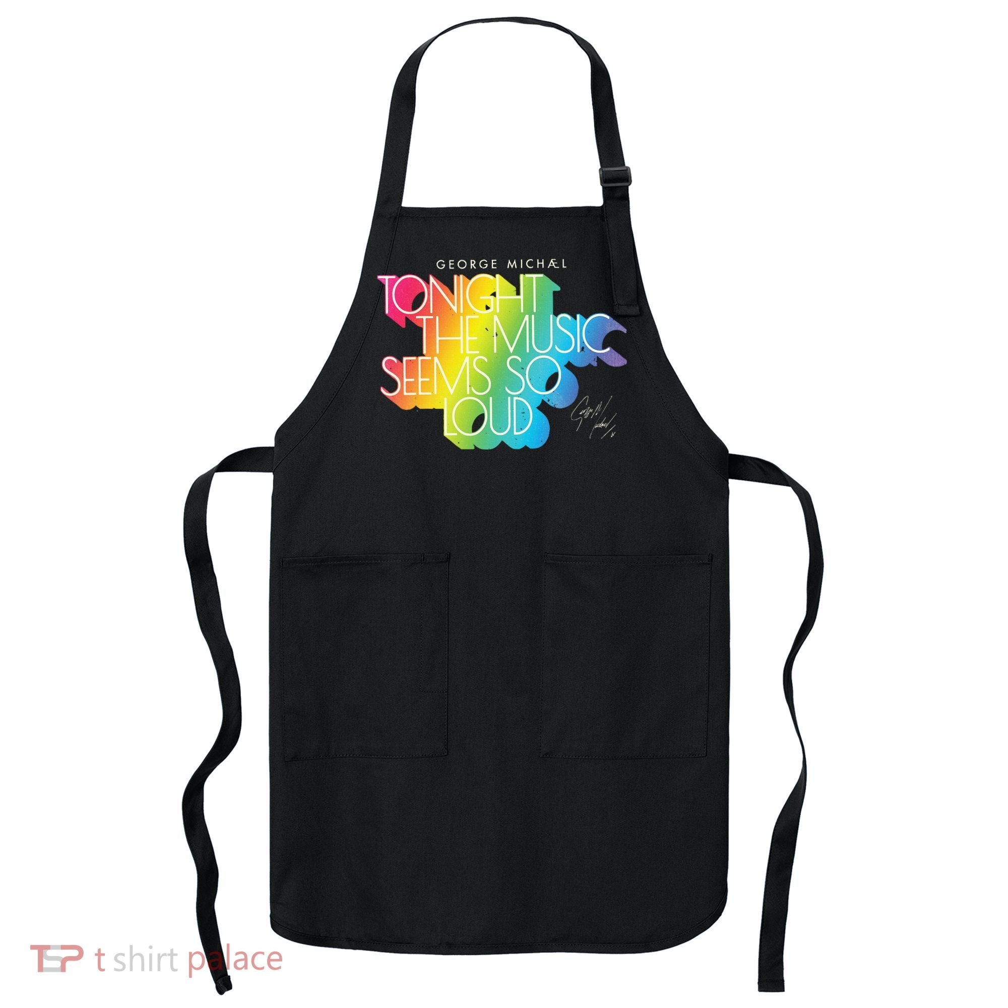 George Michael Tonight The Music Retro Rainbow Apron