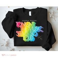 George Michael Tonight The Music Retro Rainbow Sweatshirt thumb 2