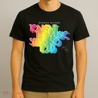 George Michael Tonight The Music Retro Rainbow T-Shirt thumb 3