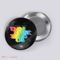 George Michael Tonight The Music Retro Rainbow Button thumb 0