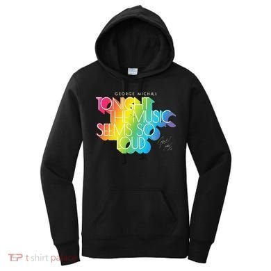 George Michael Tonight The Music Retro Rainbow Women's Hoodie
