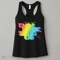 George Michael Tonight The Music Retro Rainbow Women's Tank Top thumb 3