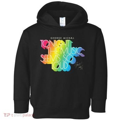 George Michael Tonight The Music Retro Rainbow Toddler Hoodie