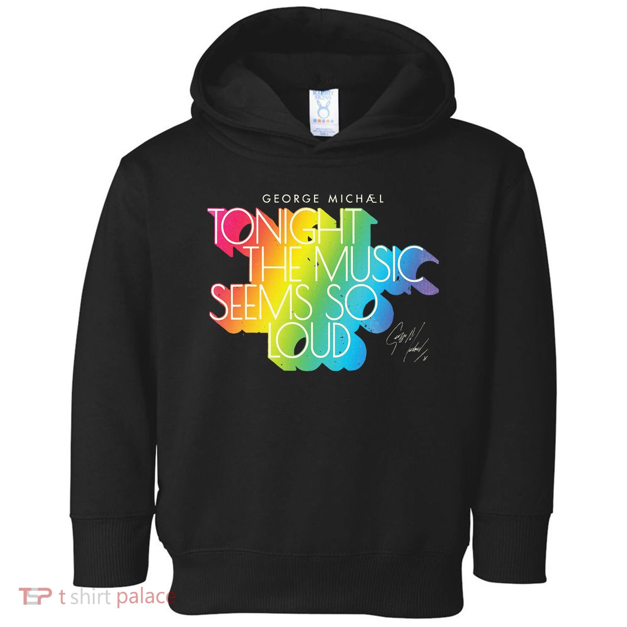 George Michael Tonight The Music Retro Rainbow Toddler Hoodie