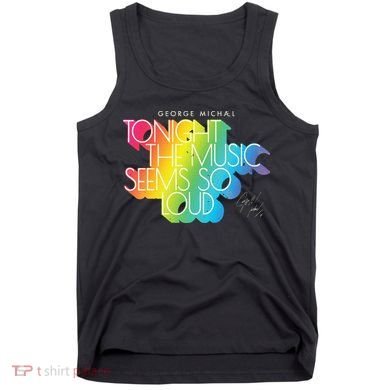 George Michael Tonight The Music Retro Rainbow Tank Top