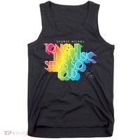 George Michael Tonight The Music Retro Rainbow Tank Top thumb 0