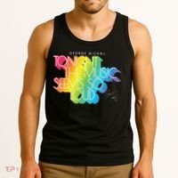 George Michael Tonight The Music Retro Rainbow Tank Top thumb 3