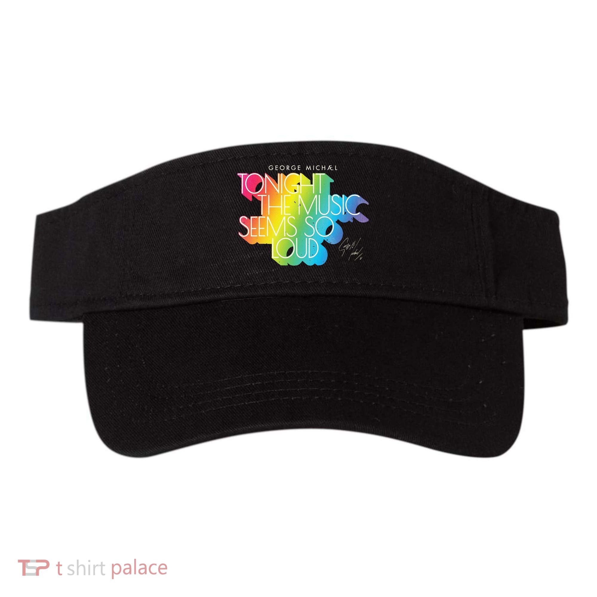 George Michael Tonight The Music Retro Rainbow Visor