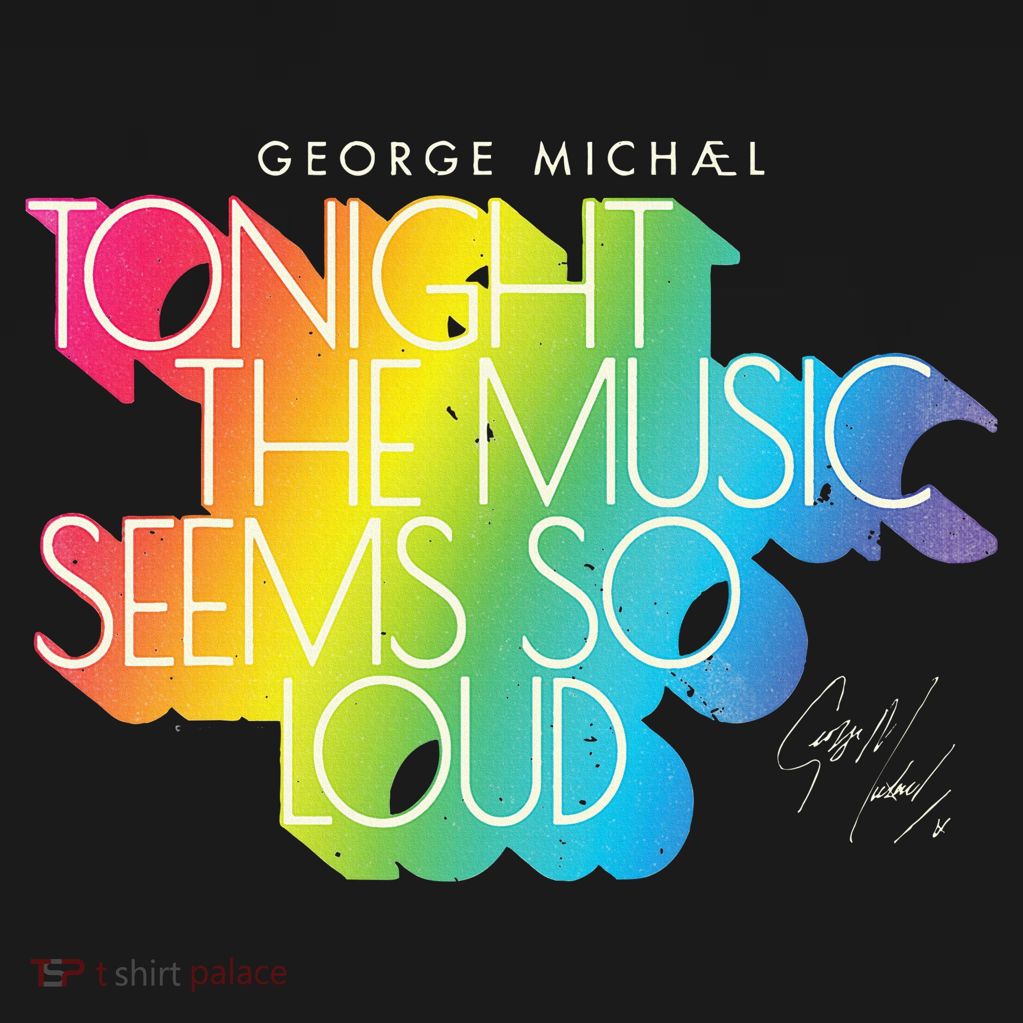 George Michael Tonight The Music Retro Rainbow Visor