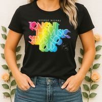 George Michael Tonight The Music Retro Rainbow Women's T-Shirt thumb 2