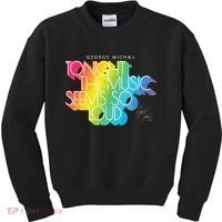 George Michael Tonight The Music Retro Rainbow Kids Sweatshirt thumb 0