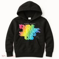 George Michael Tonight The Music Retro Rainbow Kids Hoodie thumb 0