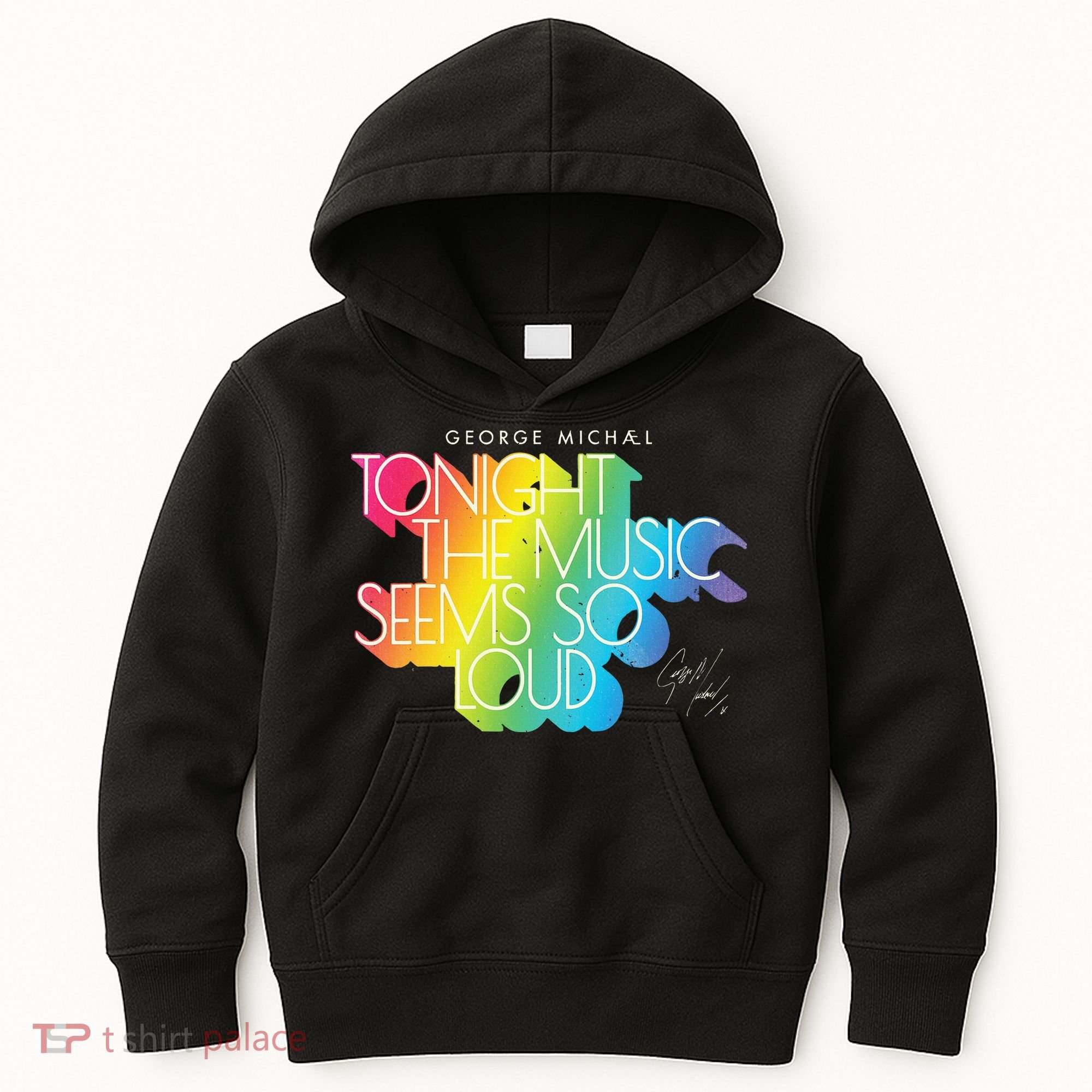 George Michael Tonight The Music Retro Rainbow Kids Hoodie