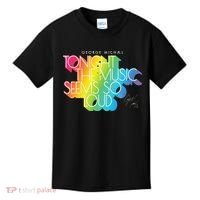 George Michael Tonight The Music Retro Rainbow Kids T-Shirt thumb 0