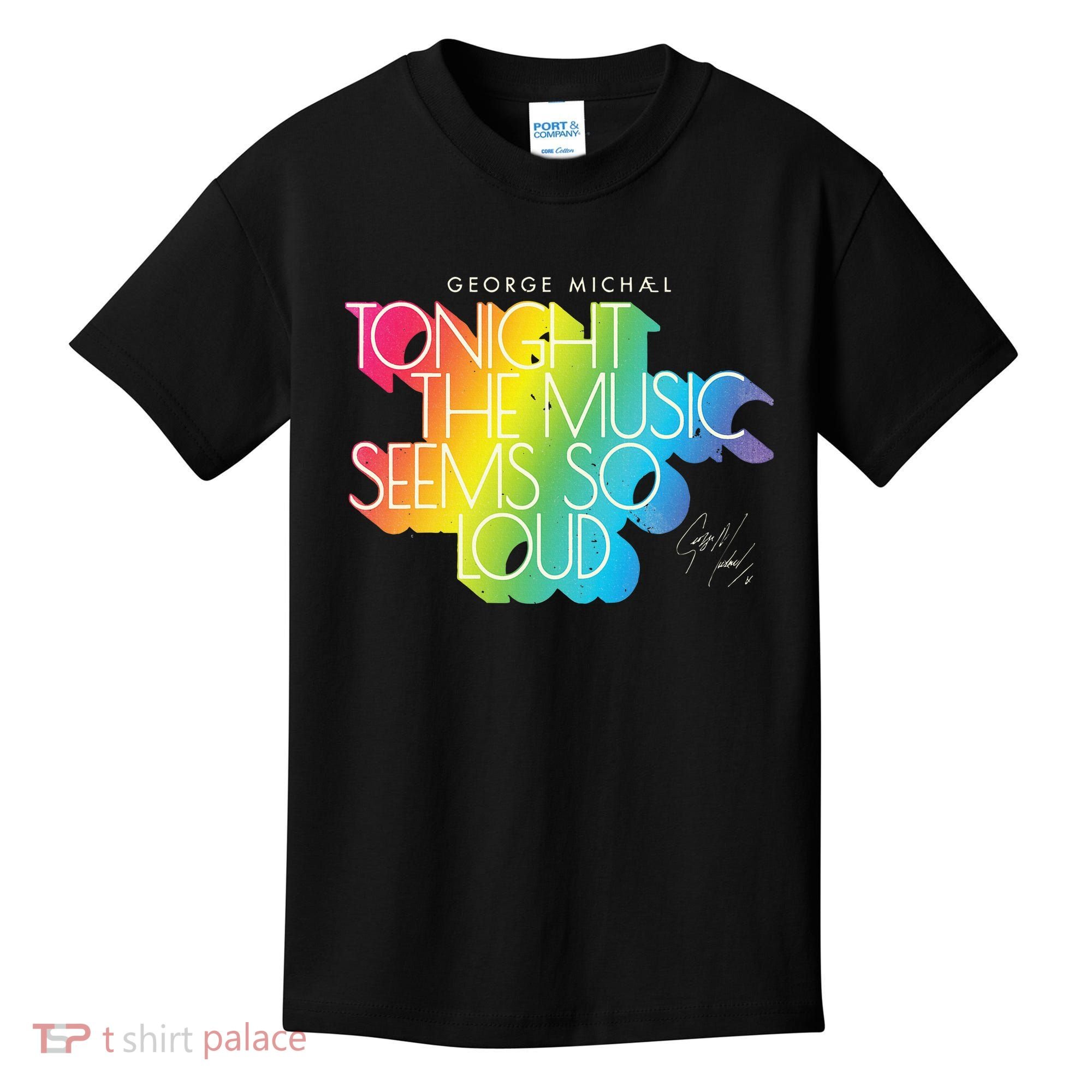 George Michael Tonight The Music Retro Rainbow Kids T-Shirt