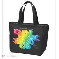 George Michael Tonight The Music Retro Rainbow Tote Bag thumb 3