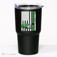 Garbage Man US Flag Garbage Truck Tumbler thumb 0
