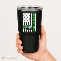 Garbage Man US Flag Garbage Truck Tumbler thumb 2