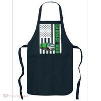 Garbage Man US Flag Garbage Truck Apron thumb 0