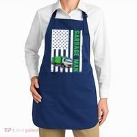Garbage Man US Flag Garbage Truck Apron thumb 2