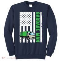 Garbage Man US Flag Garbage Truck Sweatshirt thumb 0