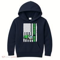 Garbage Man US Flag Garbage Truck Kids Hoodie thumb 0