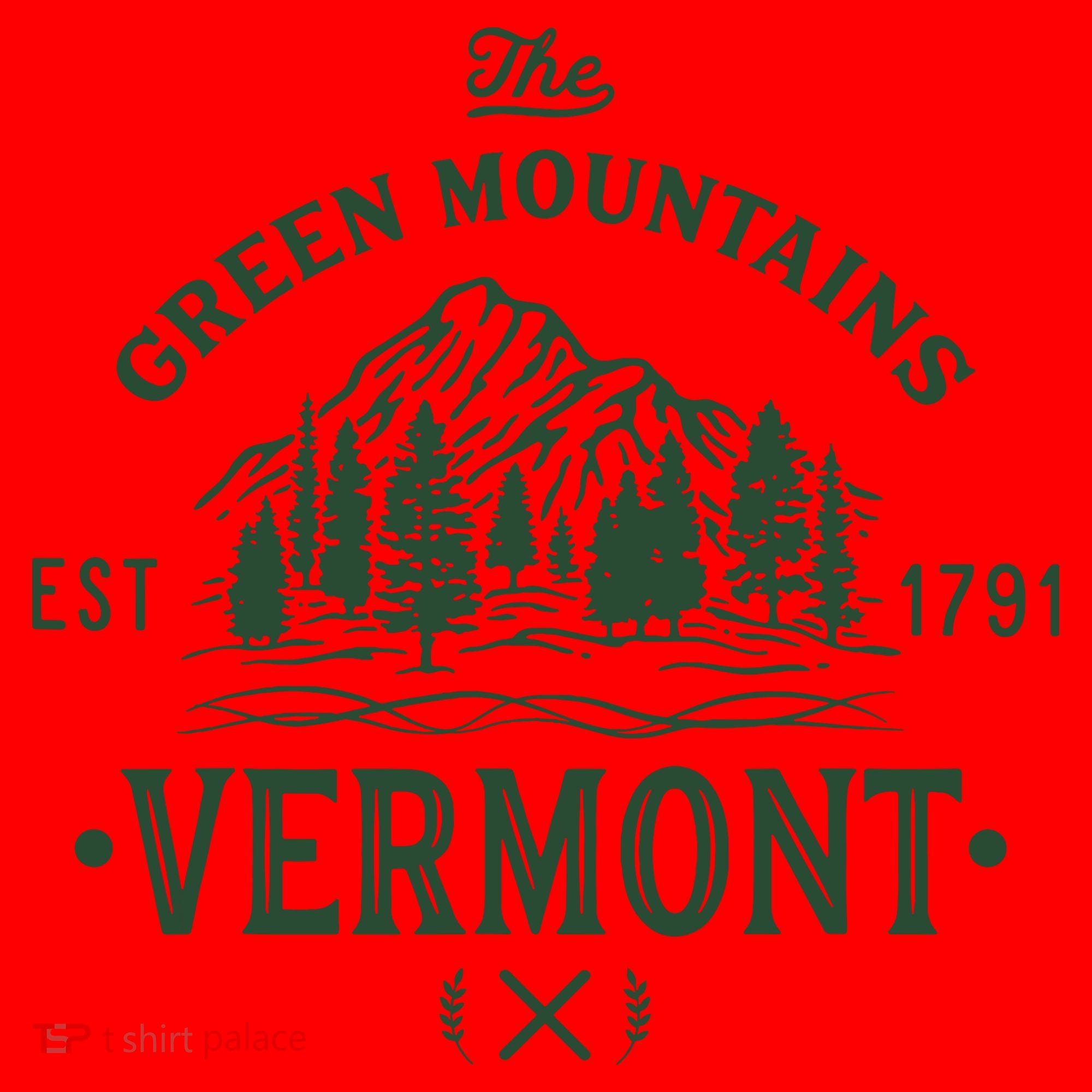 Green Mountains Vermont Vacation Santa Hat
