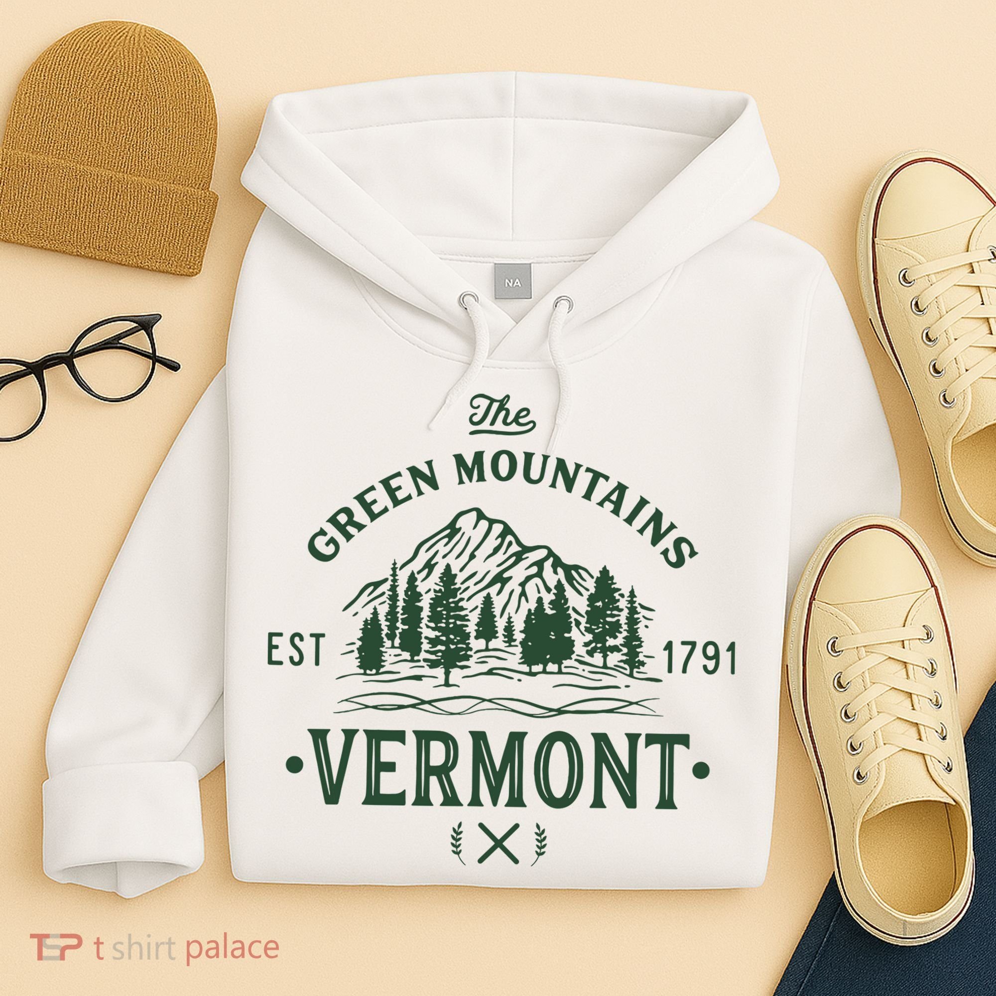 Green Mountains Vermont Vacation Hoodie