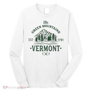 Green Mountains Vermont Vacation Long Sleeve Shirt