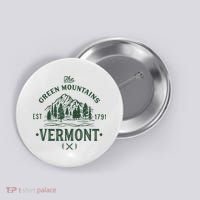 Green Mountains Vermont Vacation Button thumb 0