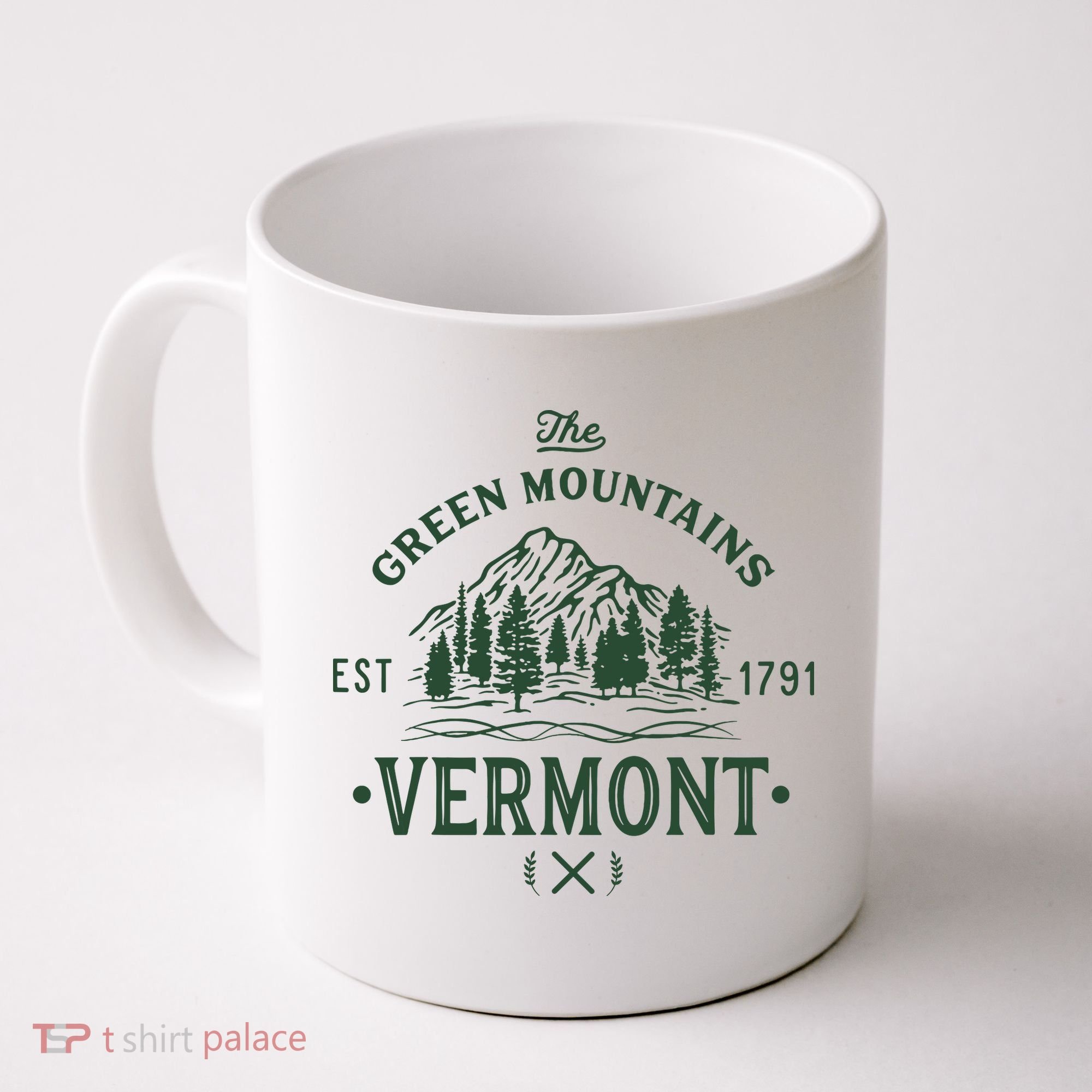 Green Mountains Vermont Vacation Coffee Mug