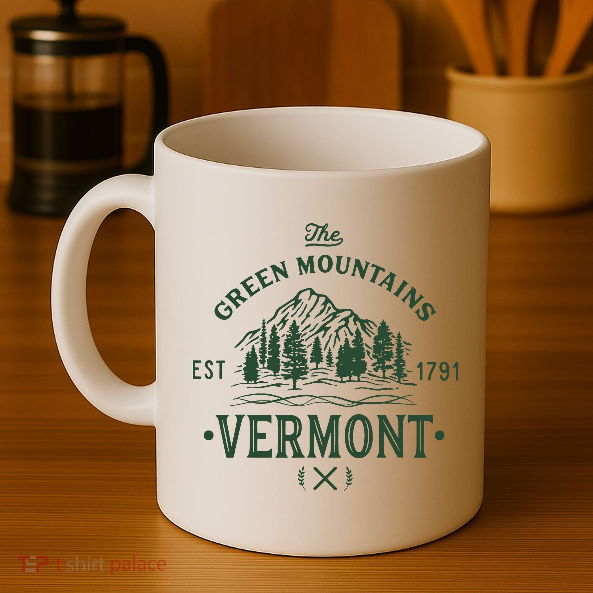 Green Mountains Vermont Vacation Coffee Mug