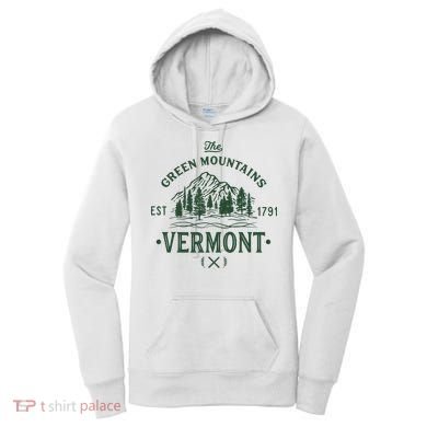 Green Mountains Vermont Vacation Women's Hoodie