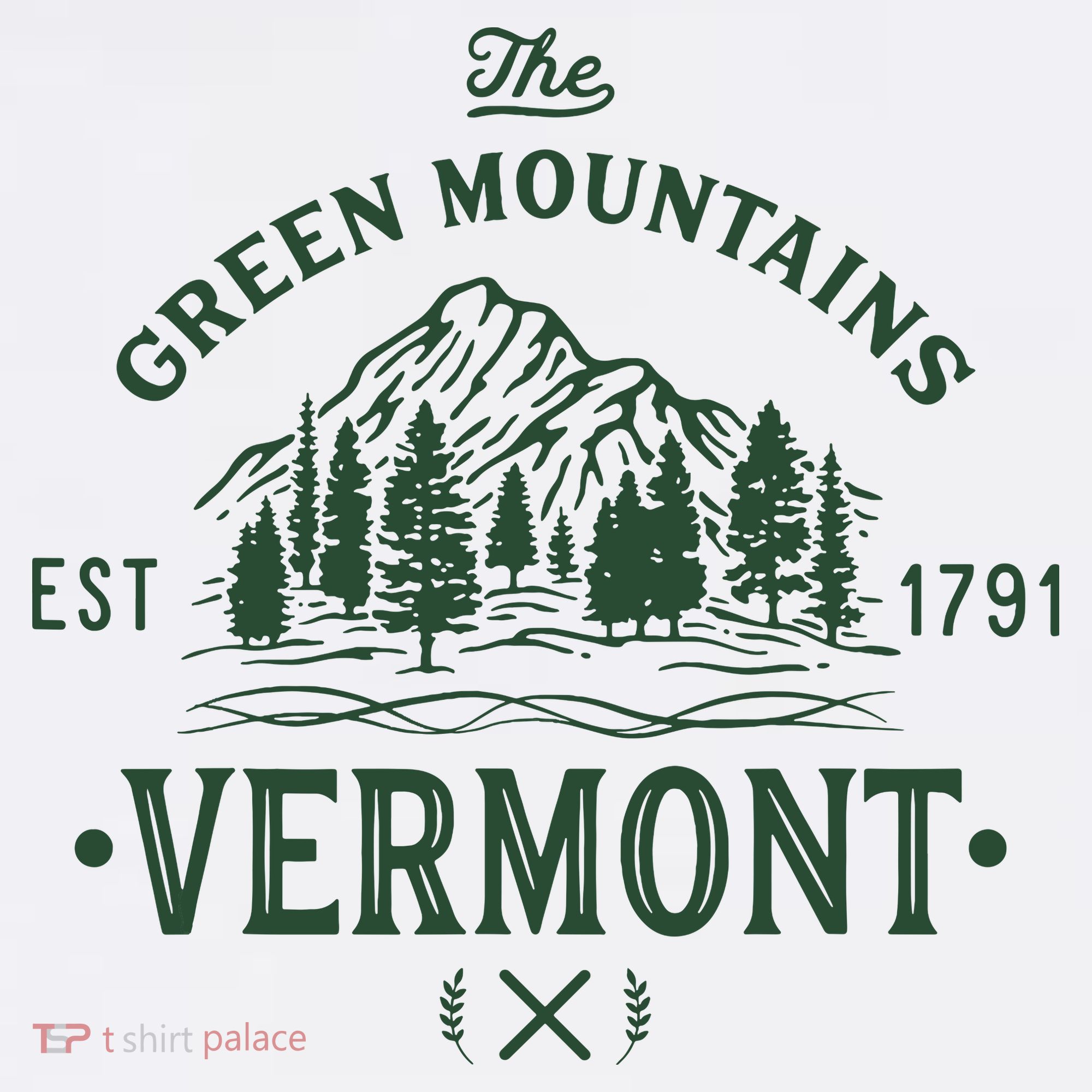 Green Mountains Vermont Vacation Women's Hoodie