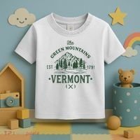 Green Mountains Vermont Vacation Toddler T-Shirt thumb 3