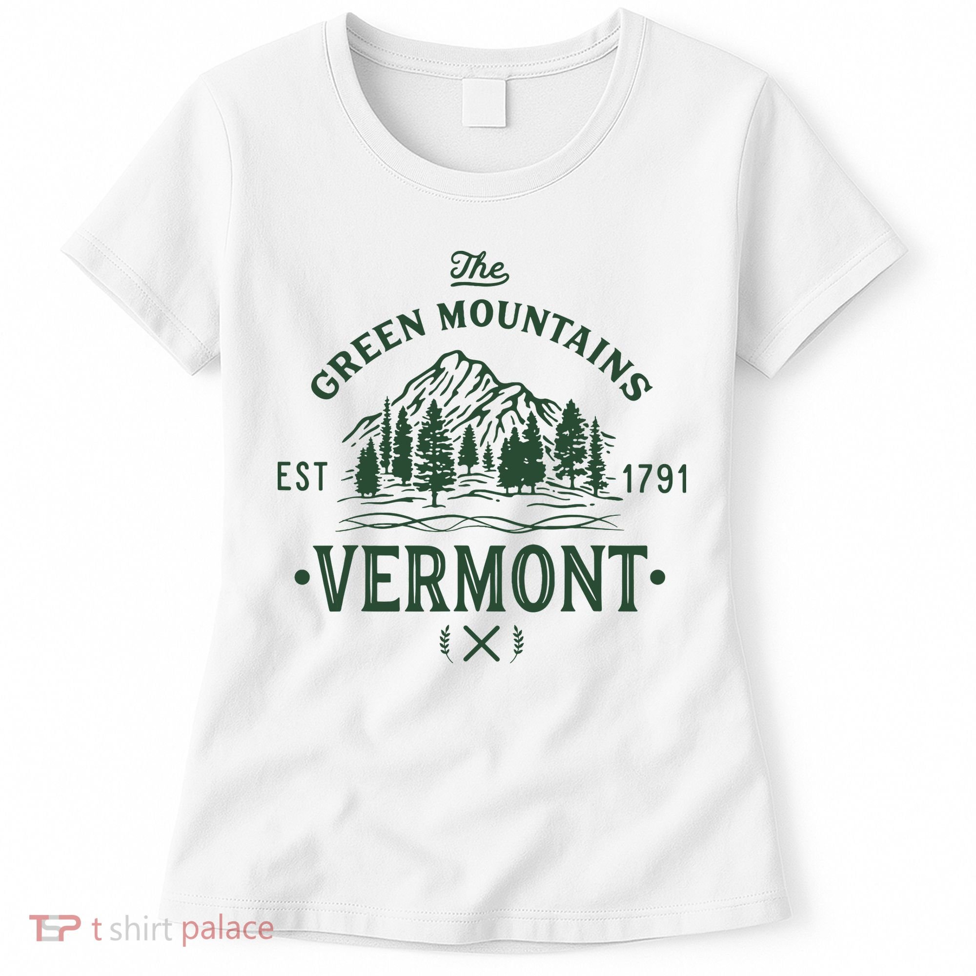 Green Mountains Vermont Vacation Women's T-Shirt