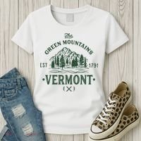 Green Mountains Vermont Vacation Women's T-Shirt thumb 3