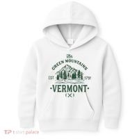 Green Mountains Vermont Vacation Kids Hoodie thumb 0