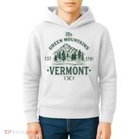 Green Mountains Vermont Vacation Kids Hoodie thumb 4