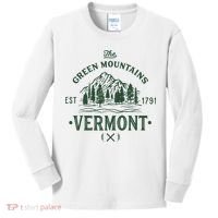 Green Mountains Vermont Vacation Kids Long Sleeve Shirt thumb 0