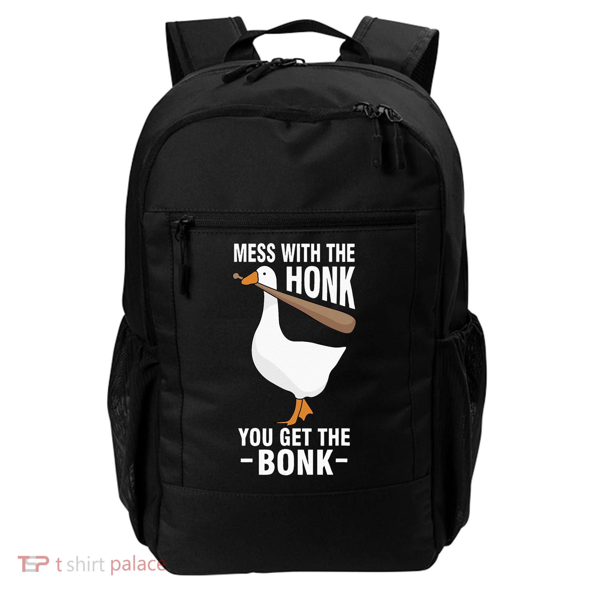 Goose Mess With The Honk You Get The Bonk Backpack