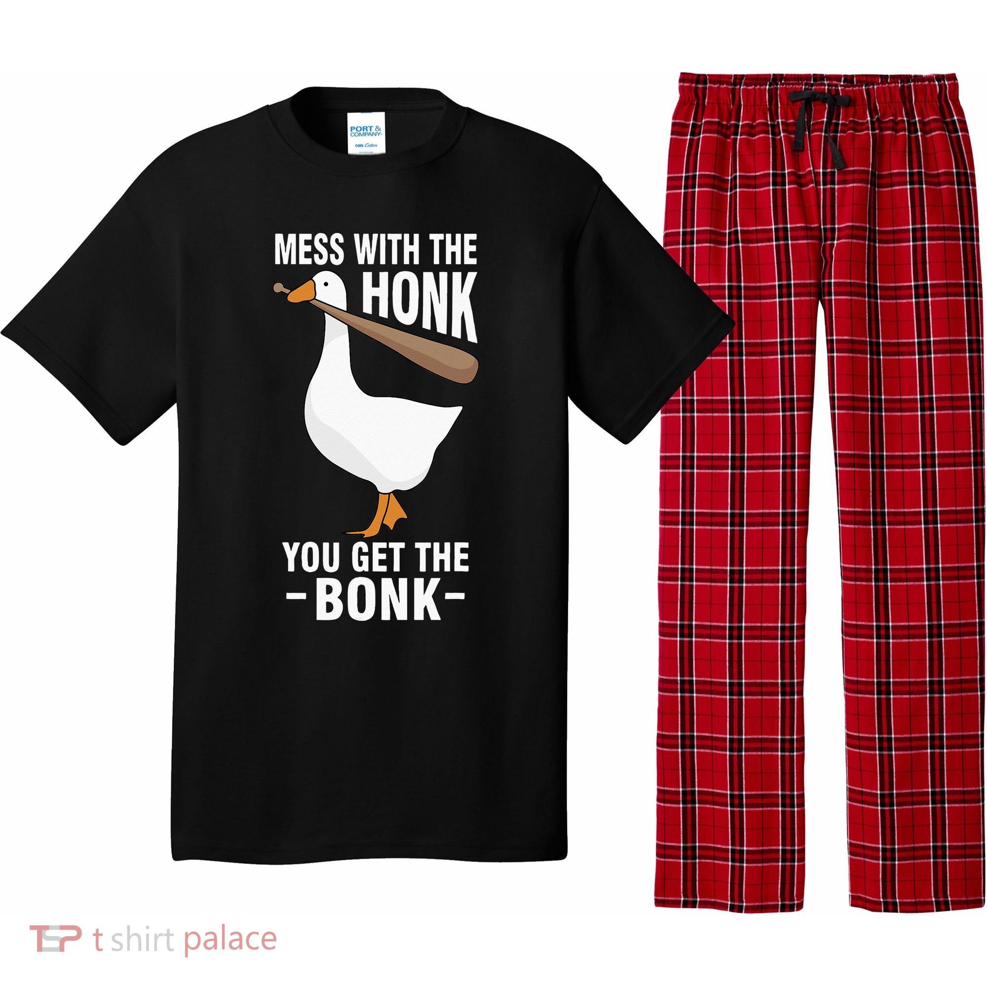 Goose Mess With The Honk You Get The Bonk Pajama Set