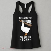Goose Mess With The Honk You Get The Bonk Women's Tank Top thumb 3